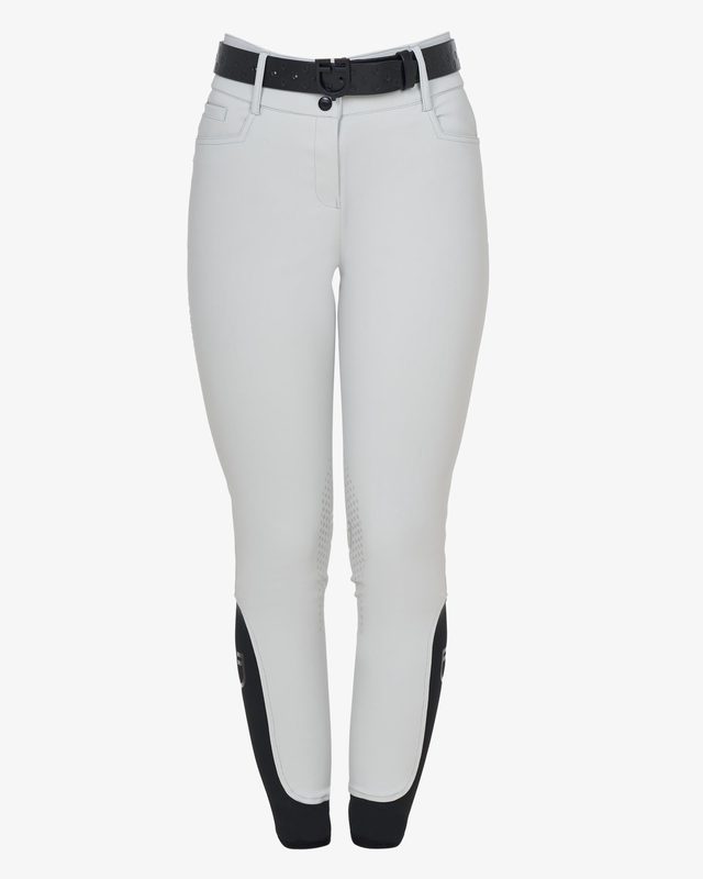 Women's high-waisted breeches with rhinestone logo