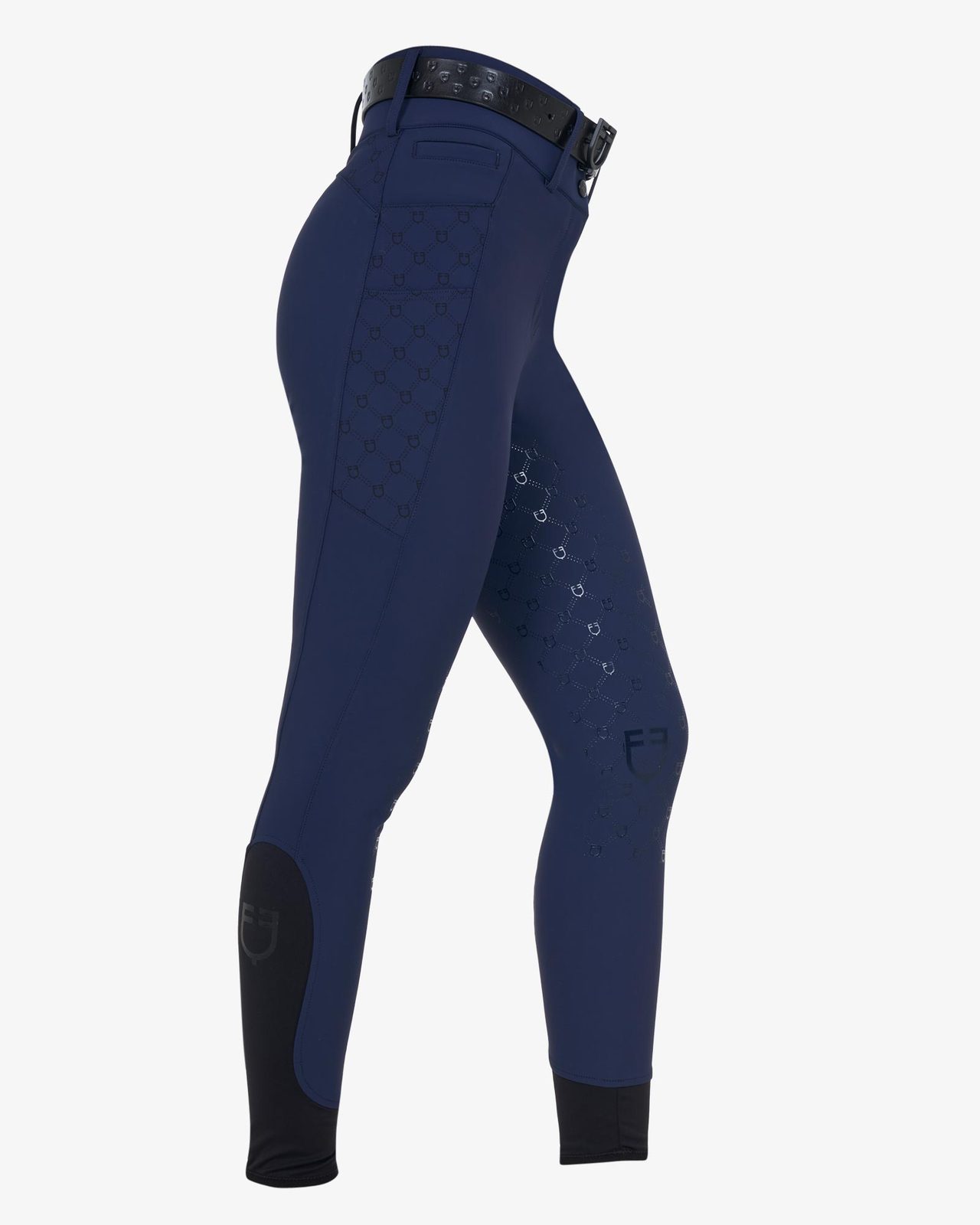 Pantaloni donna a vita alta monogram