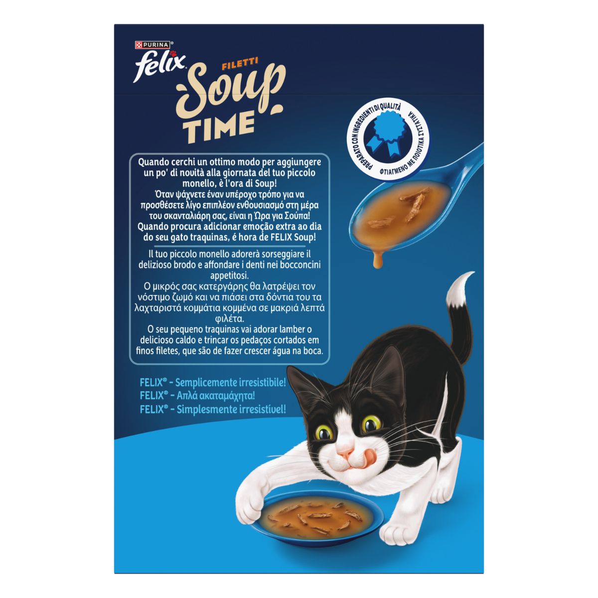 FELIX Soup Time Filetti Selezioni con Pesci 6x48g Merluzzo Tonno Platessa