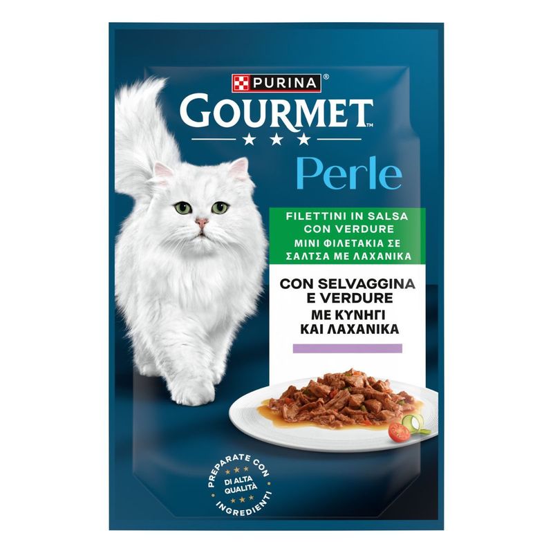 Gourmet Perle 85G Filettini In Salsa Con Selvaggina E Verdure - Purina Shop 85G