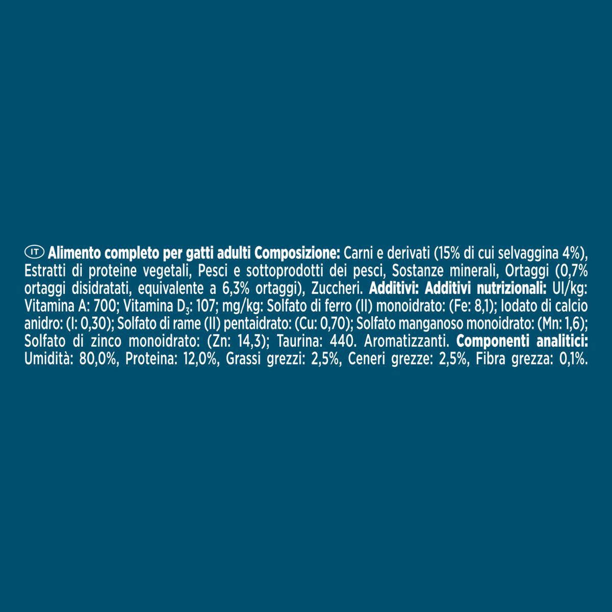 GOURMET PERLE 85g Filettini in Salsa con Selvaggina e Verdure