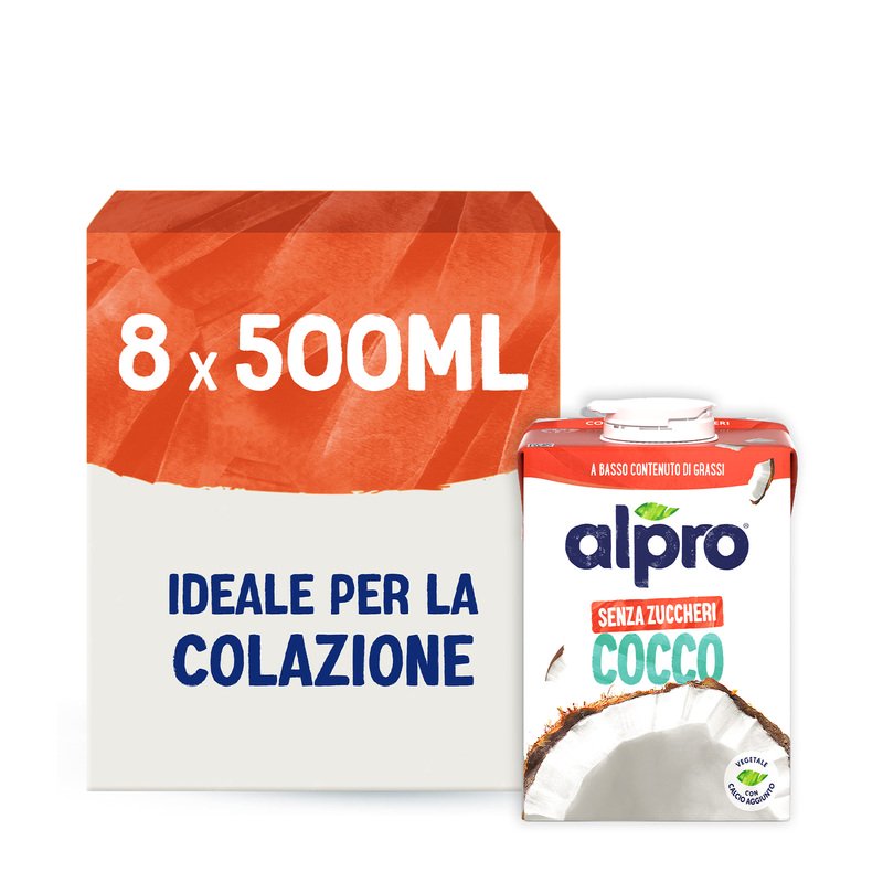ALPRO SENZA ZUCCHERI BEVANDA VEGETALE AL COCCO  8X500ML