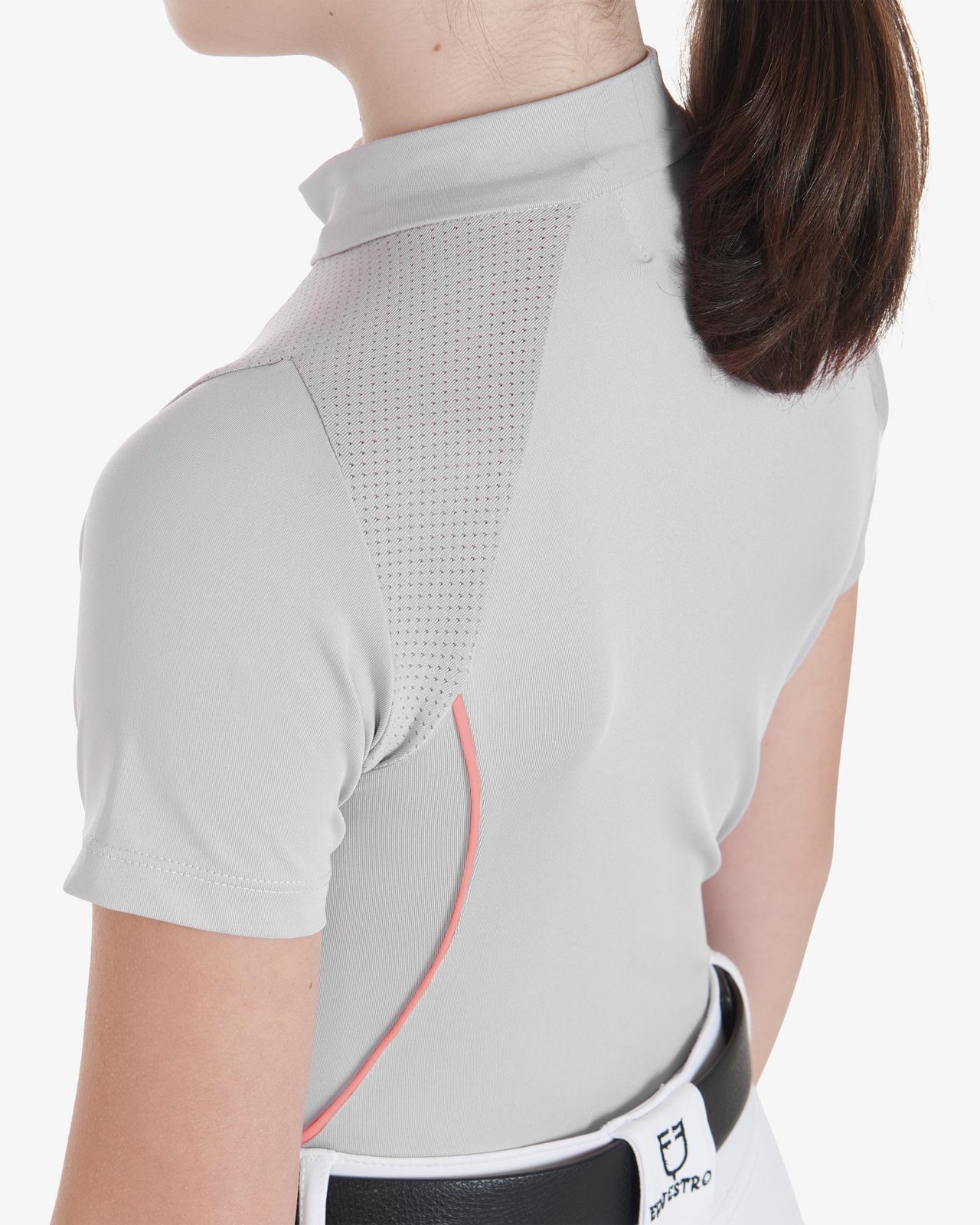Kids' slim fit training polo shirt high performance