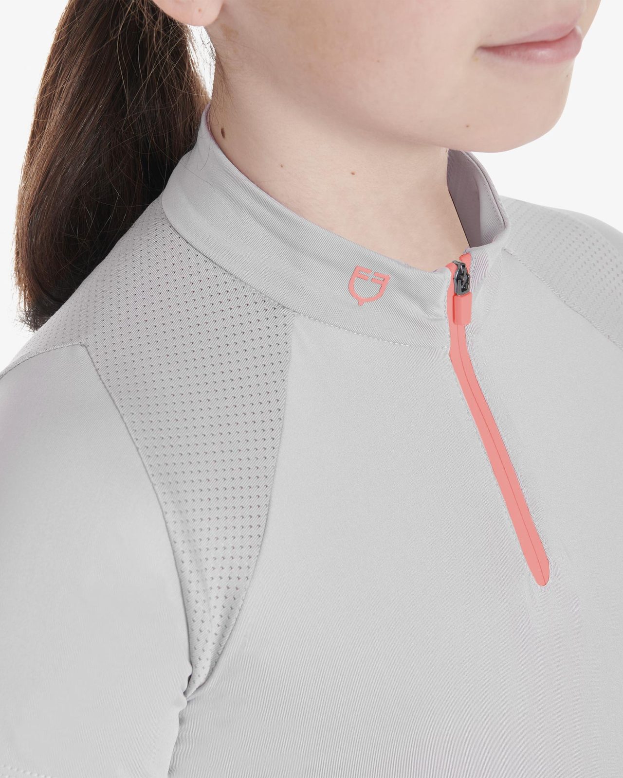 Kids' slim fit training polo shirt high performance
