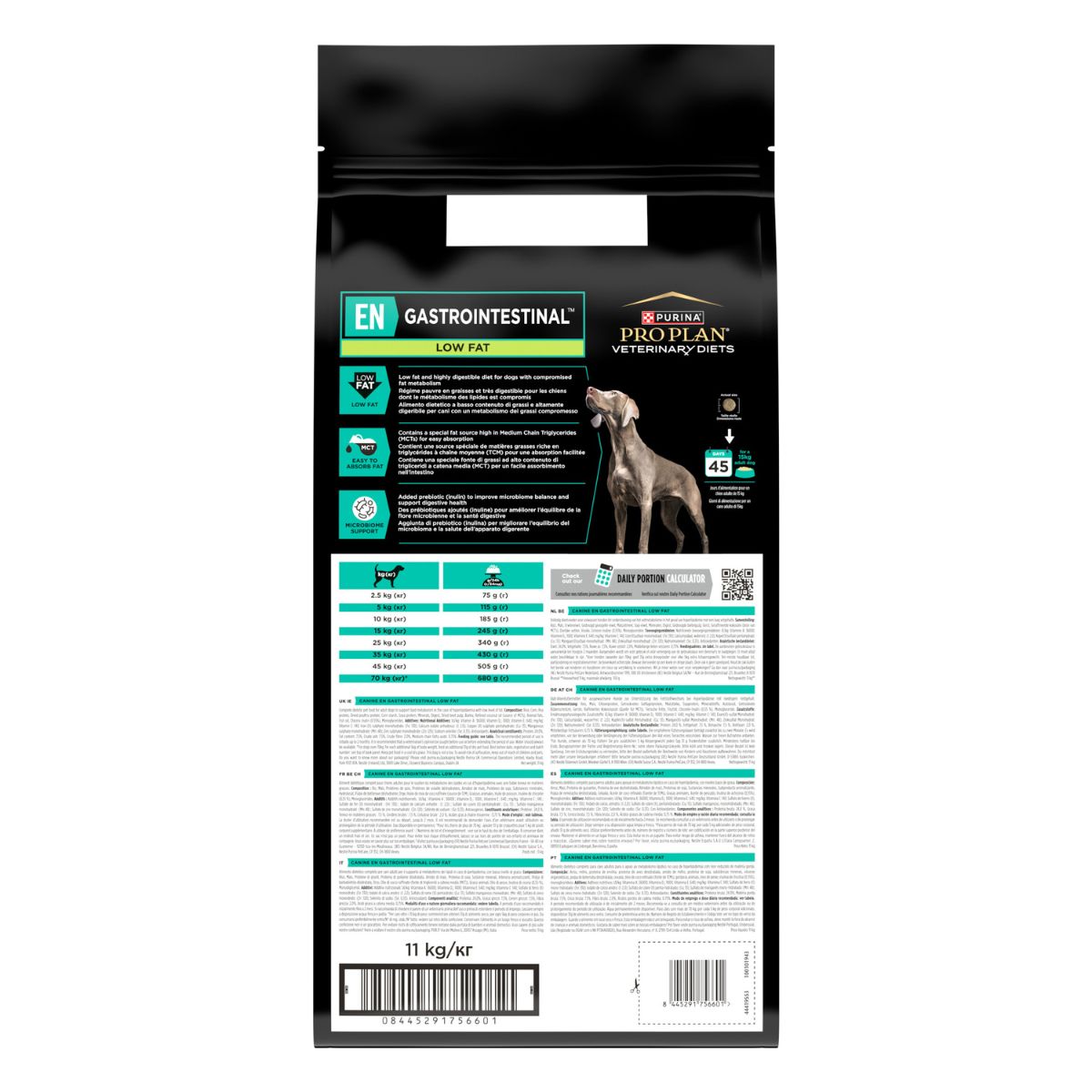 Purina Pro Plan Veterinary Diets secco cane EN Gastrointestinal - low fat (11kg)