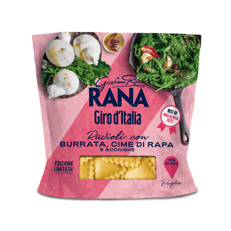 GIRO D'ITALIA Burrata, Cime di rapa e acciughe  - 250 g