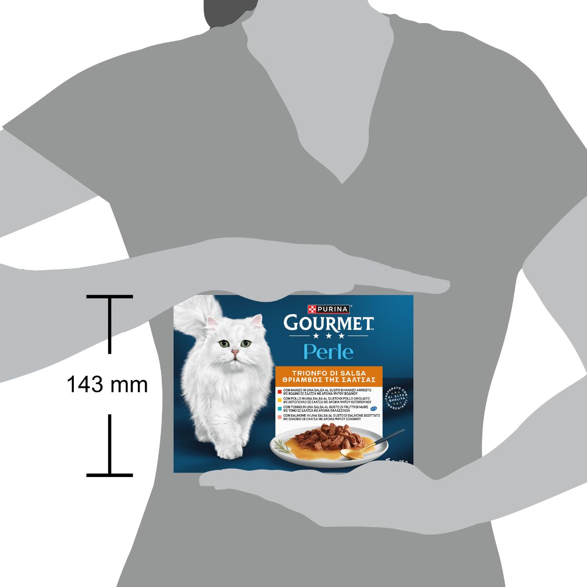GOURMET PERLE 8x85g Trionfo di Salsa (Manzo / Pollo / Salmone / Tonno)