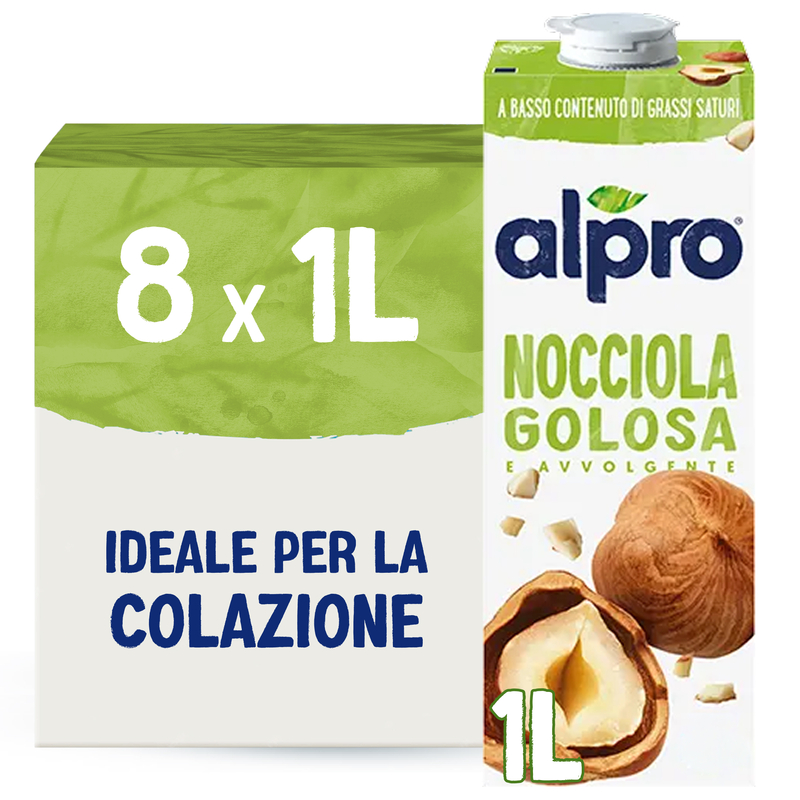 ALPRO CLASSICO Bevanda Vegetale alla Nocciola 8x1l