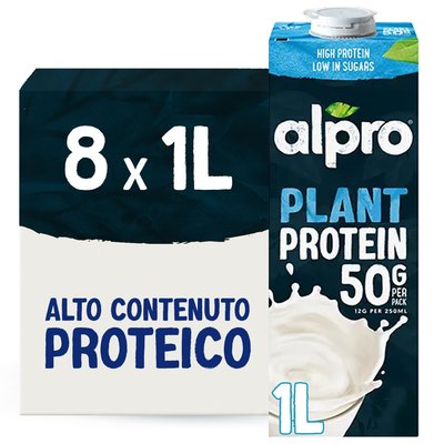 ALPRO PROTEIN 50g Bevanda Vegetale Proteica alla Soia 8x1l