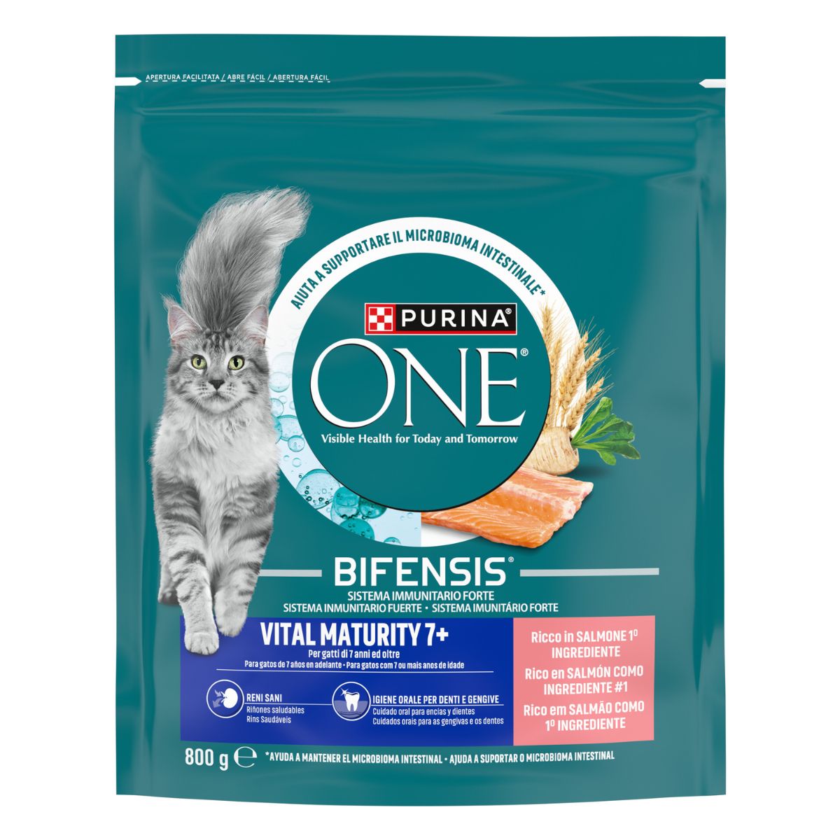 Purina ONE Vital Maturity 7+ Salmone 800g