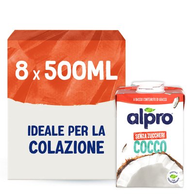 ALPRO SENZA ZUCCHERI BEVANDA VEGETALE AL COCCO  8X500ML