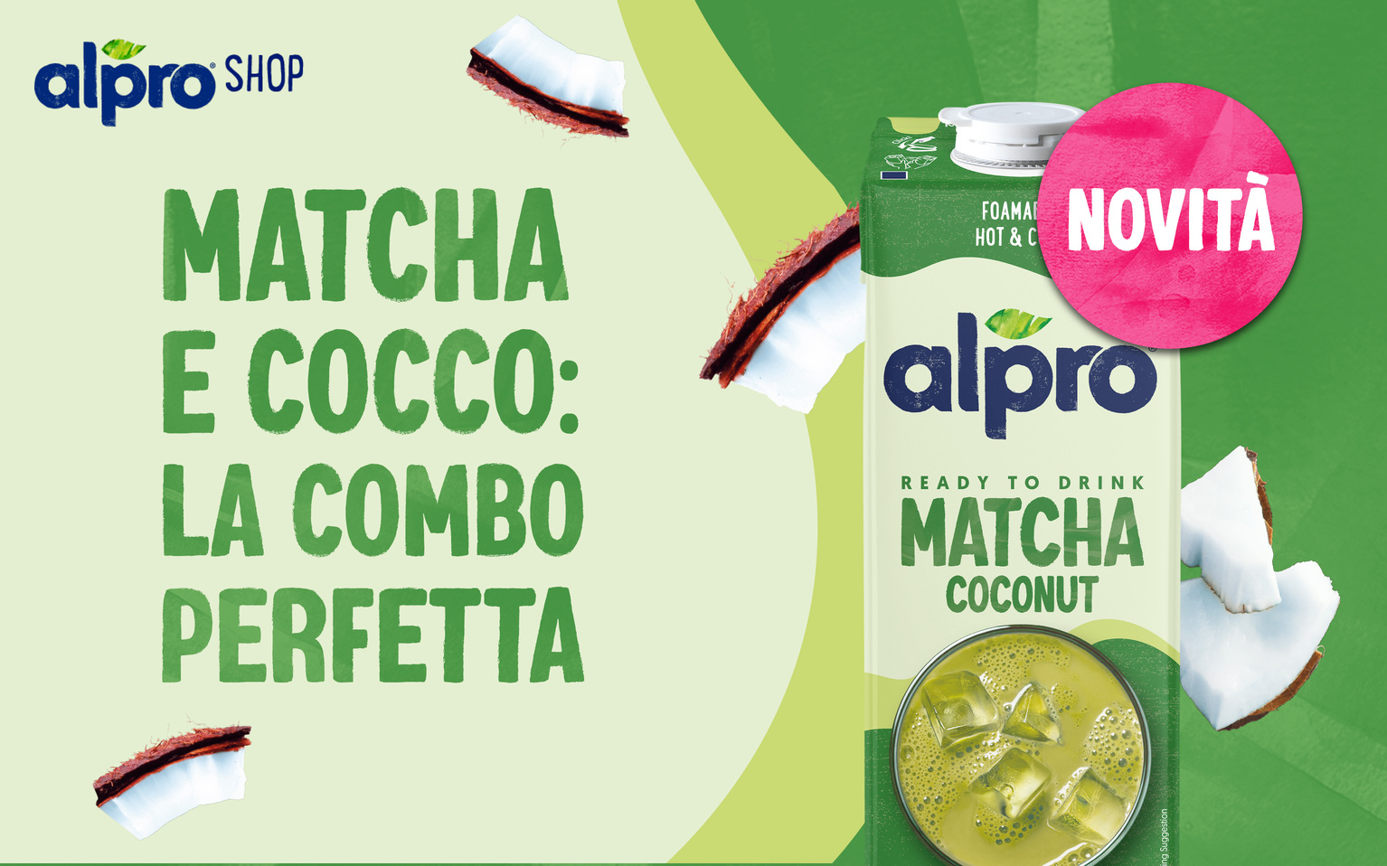 latte matcha e cocco