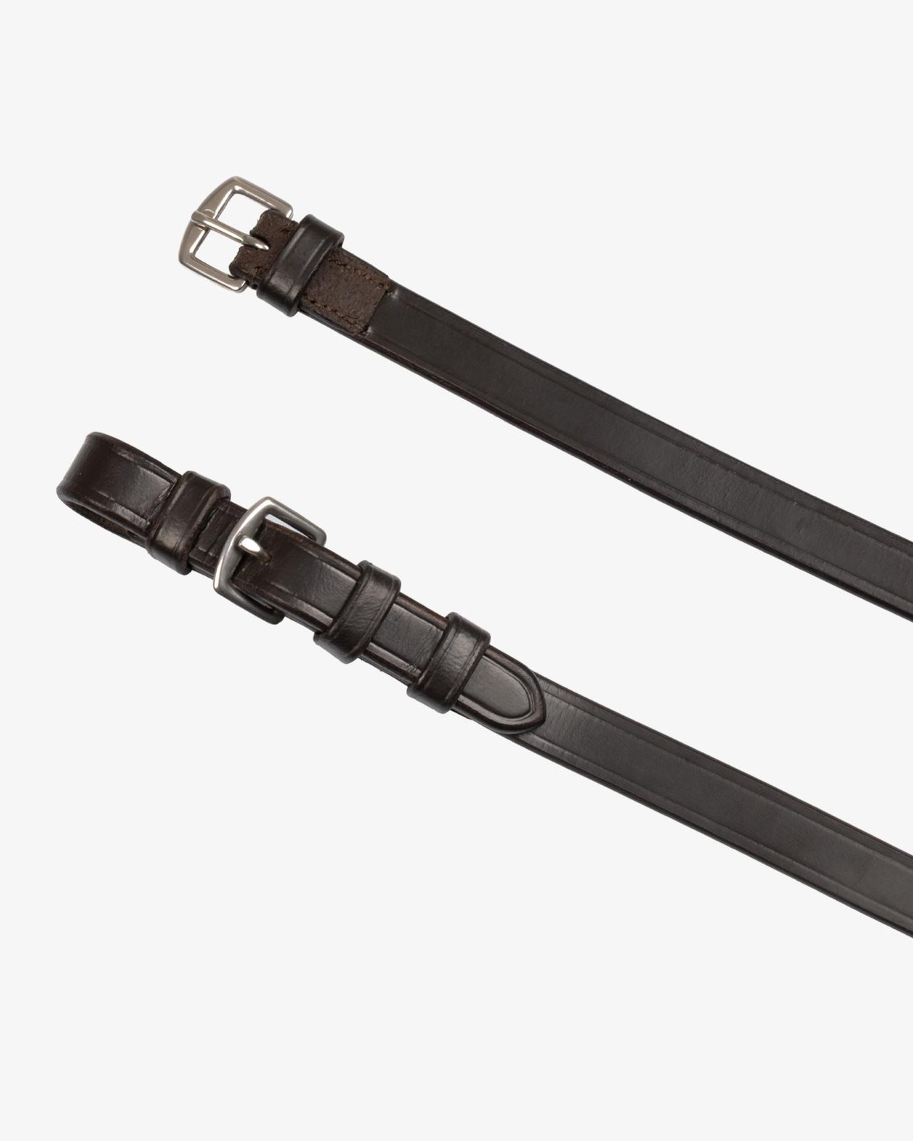 Leather reins with stainless steel buckles