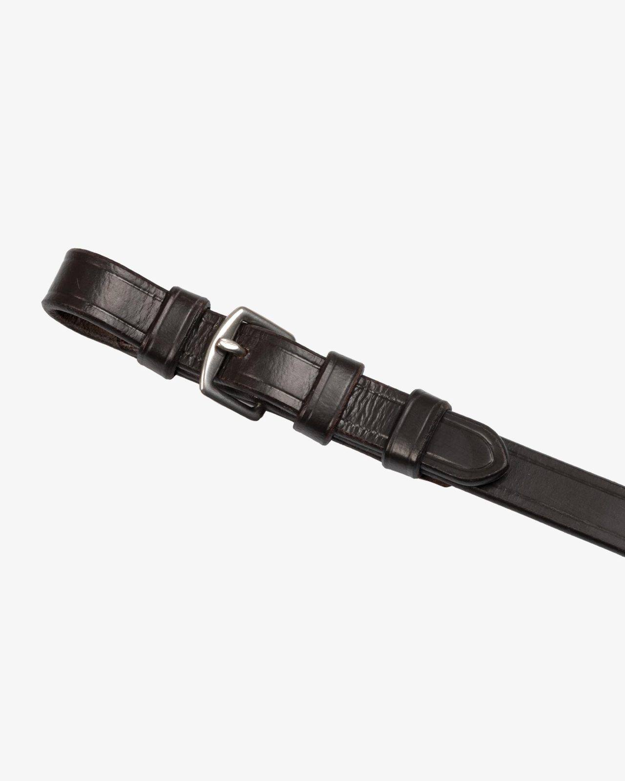 Leather reins with stainless steel buckles