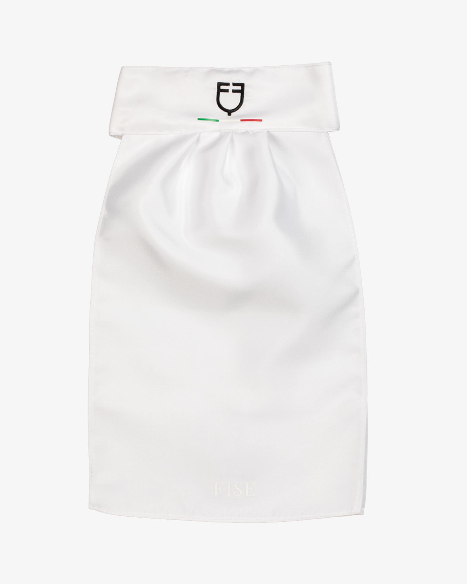 Plastron da concorso con logo ricamato Equestro X FISE