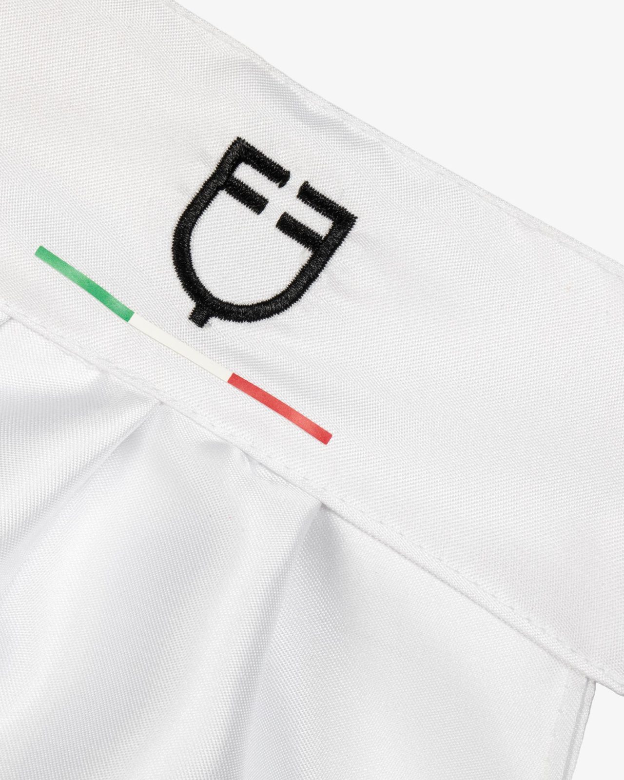 Plastron da concorso con logo ricamato Equestro X FISE