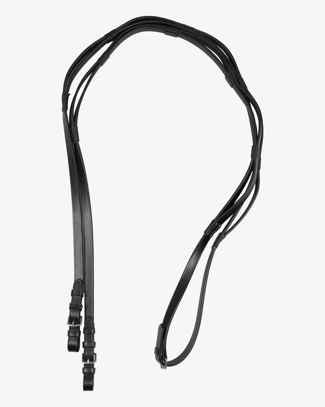Leather reins with stainless steel buckles