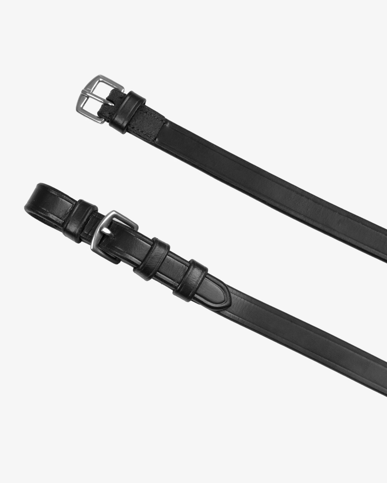 Leather reins with stainless steel buckles