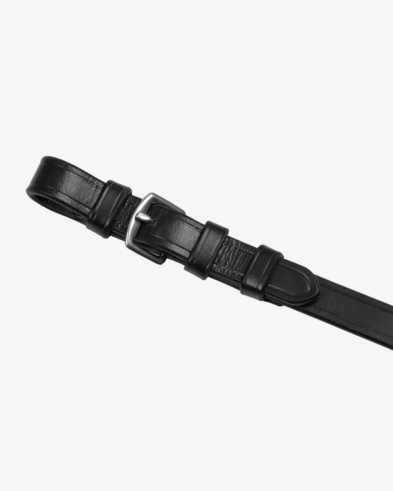 Leather reins with stainless steel buckles