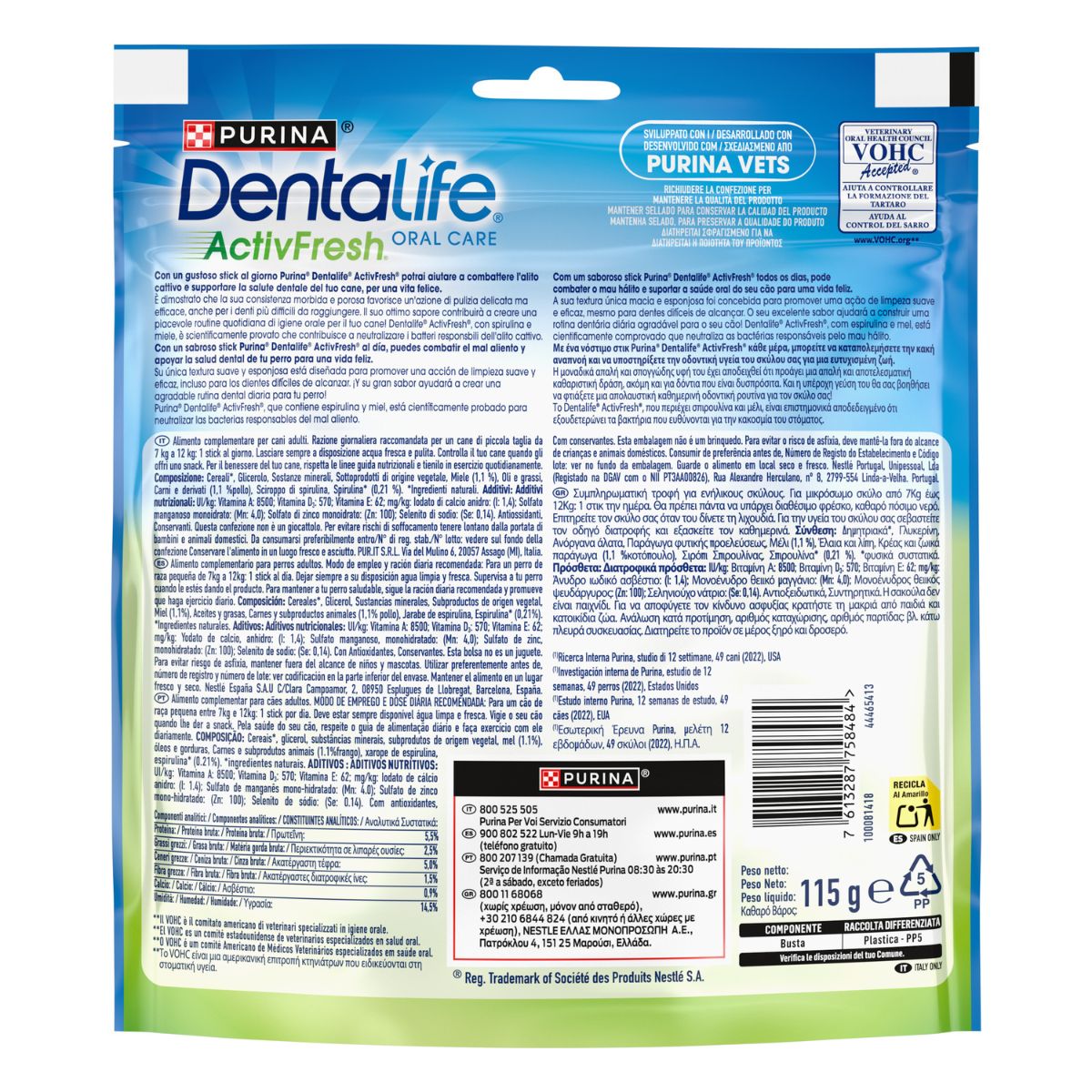 Dentalife Activfresh Small 115g