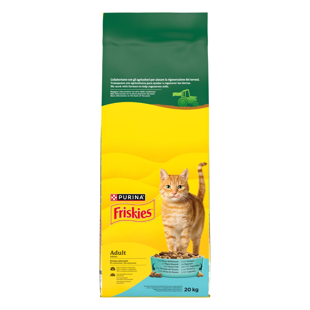 PURINA FRISKIES® Adult con Pesce dell'Oceano e con Verdure