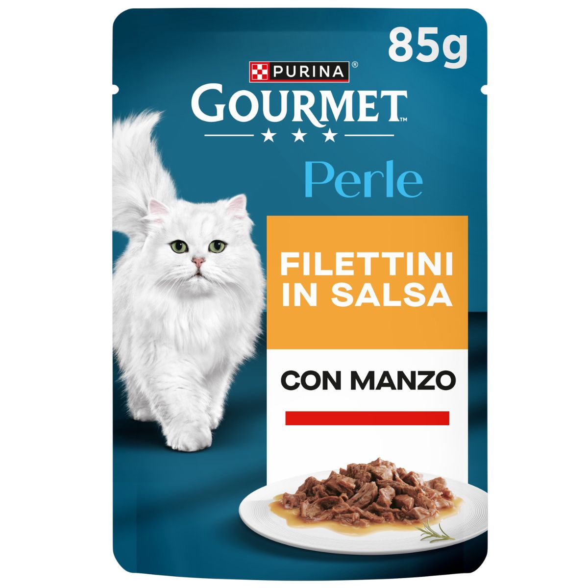 GOURMET PERLE 85g Filettini in Salsa con Manzo