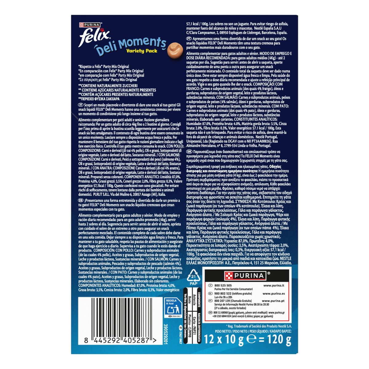 Felix Deli Moments Variety Pack (4 pz Pollo / 4 pz Salmone / 4 pz Anatra)
