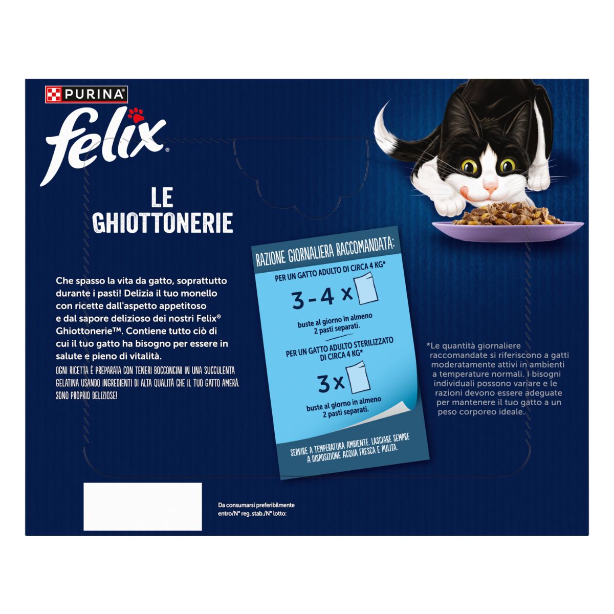 Felix Ghiottonerie 24x85g Selezioni Miste - Manzo, Pollo, Salmone, Tonno