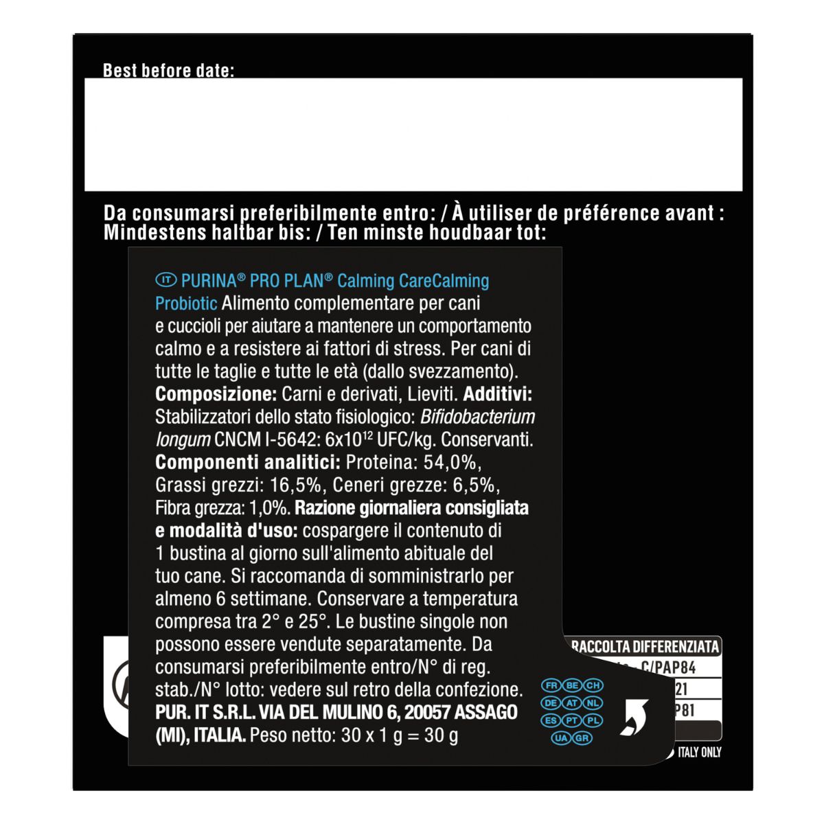 Pro Plan Calming Care Canine 30x1g