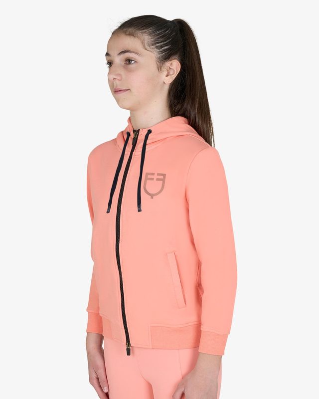 Kids'unisex hooded sweatshirt with front zip