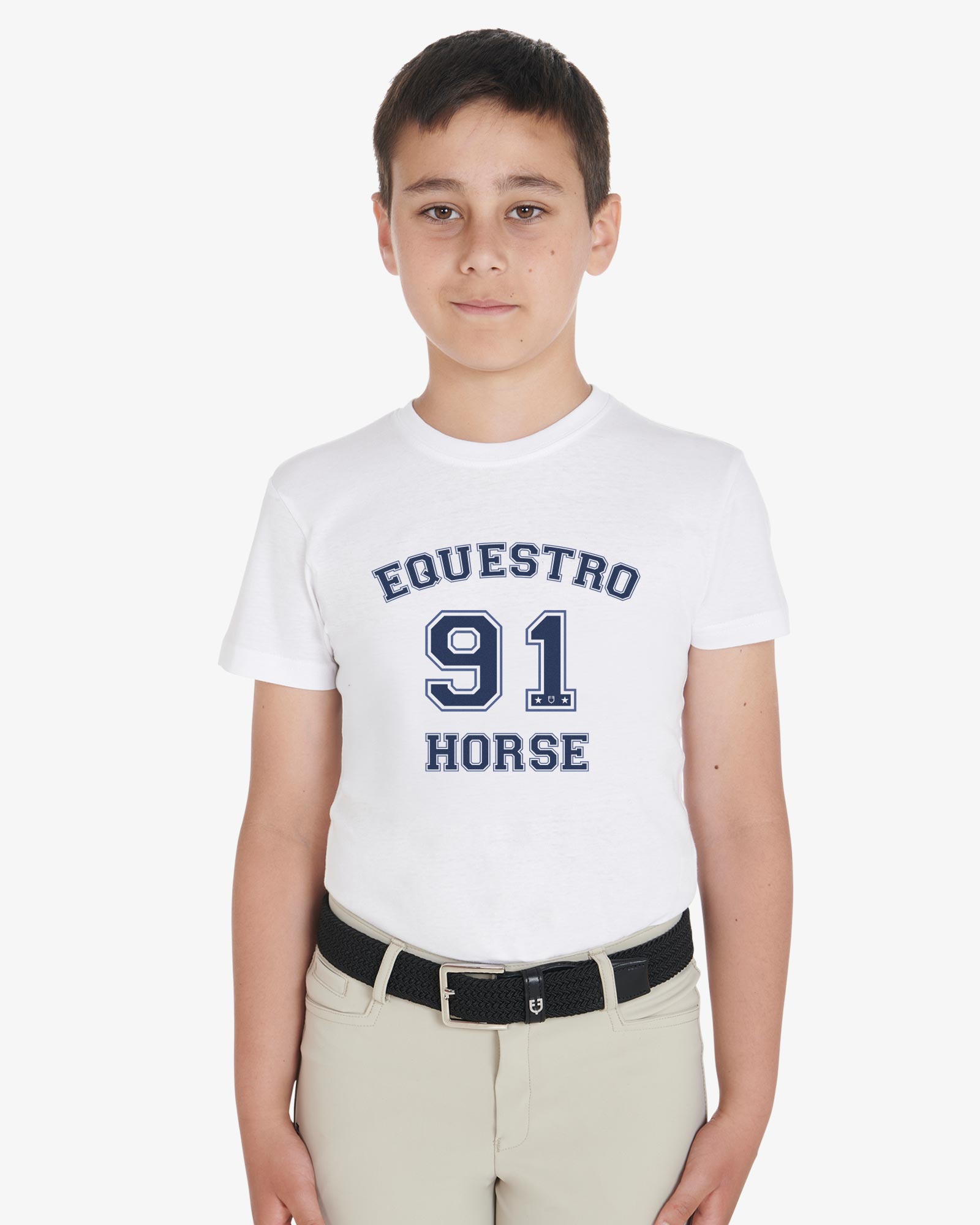 T-shirt bambino Horse Club in cotone