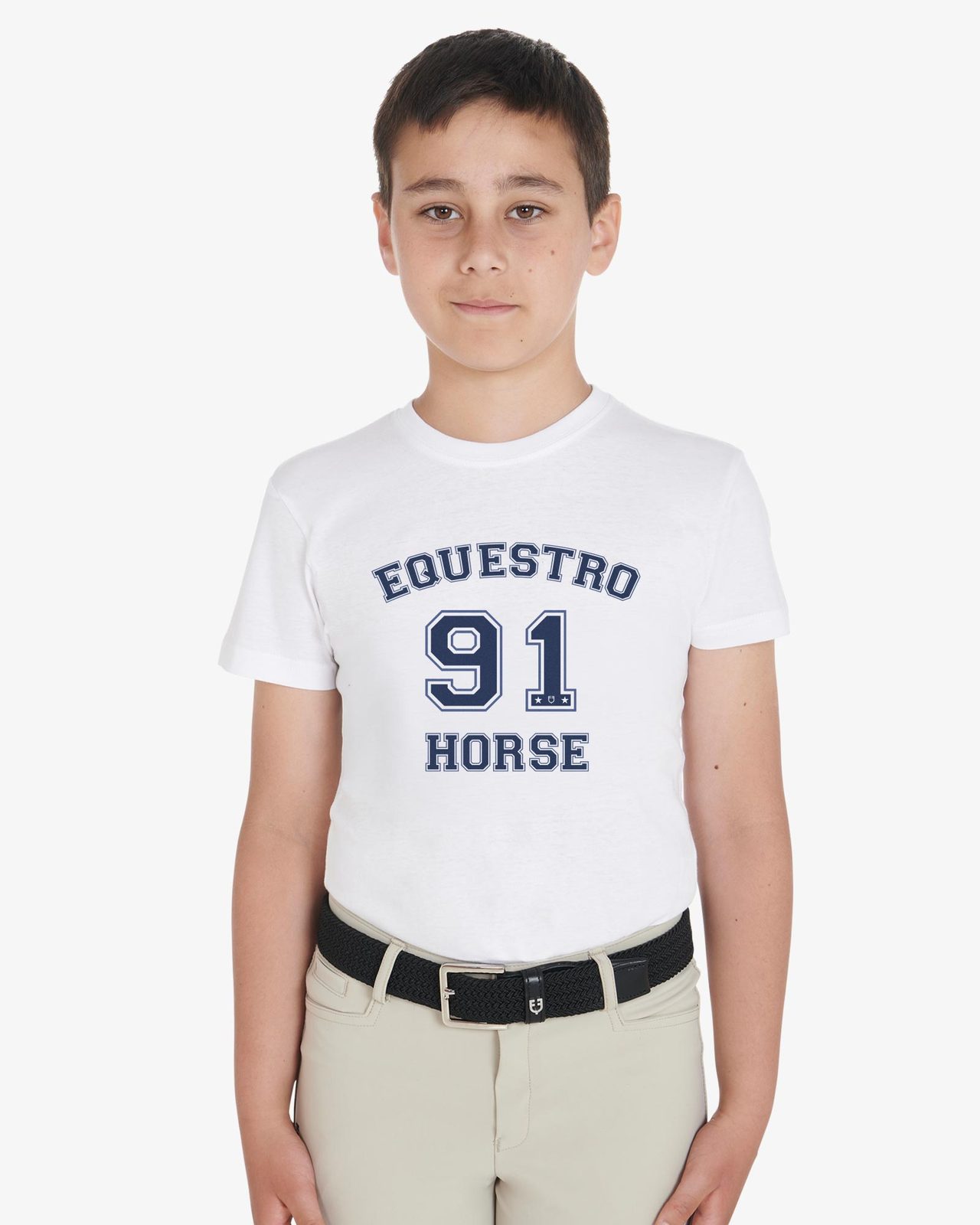 T-shirt bambino Horse Club in cotone