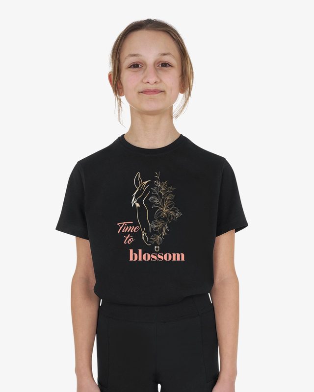 Girls' Time to Blossom cotton T-shirt