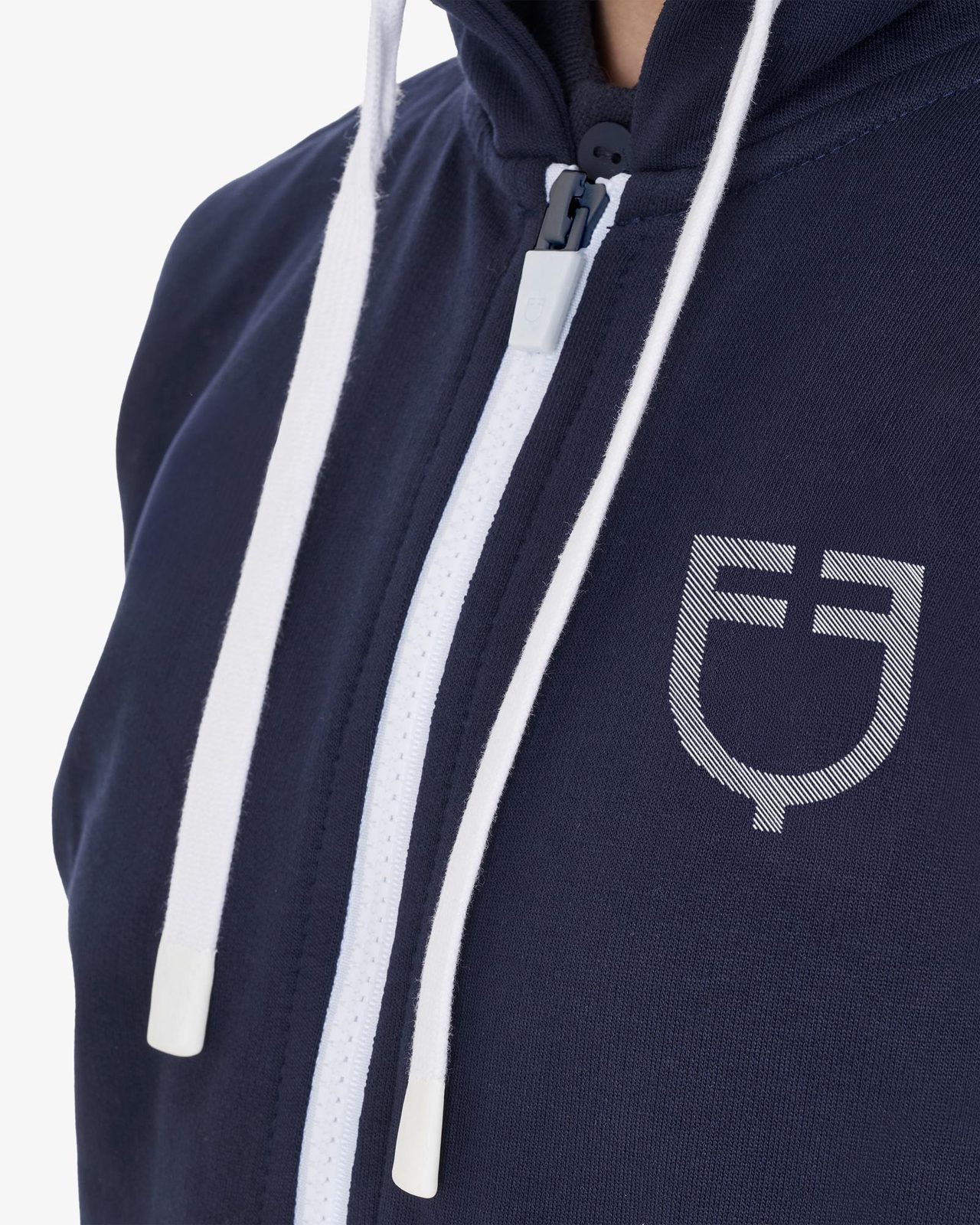 Felpa bambini unisex con cappuccio e zip frontale