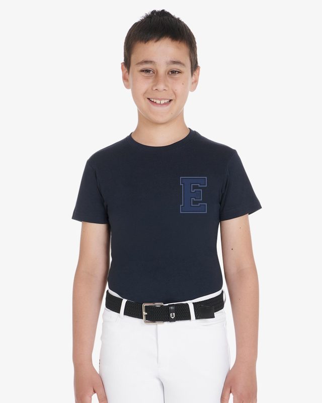 T-shirt bambino Monogram in cotone