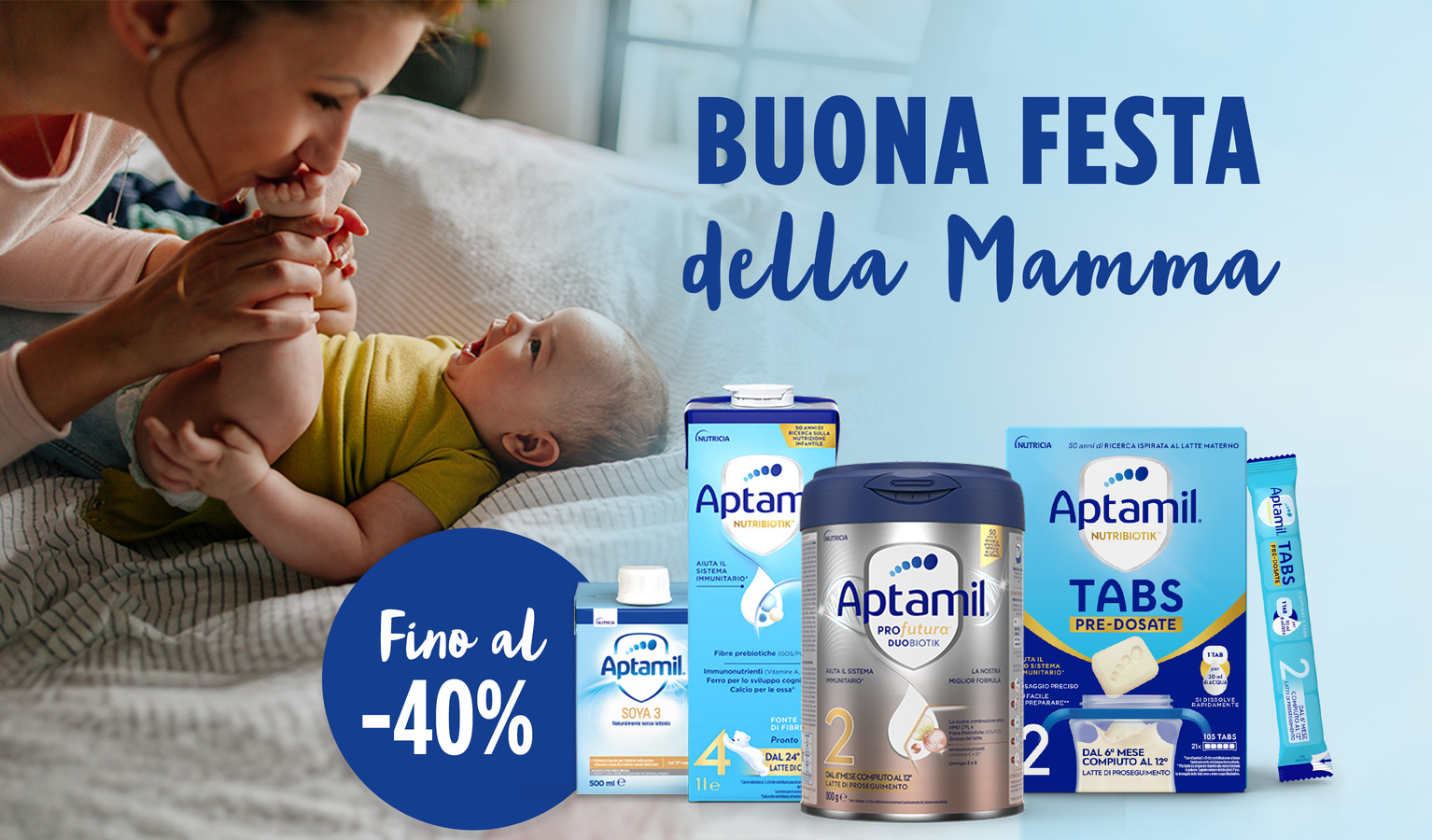 Buona festa della mamma sconti fino al 40%