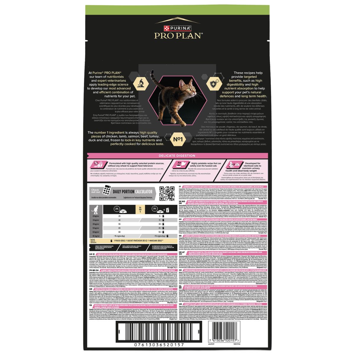 PURINA PRO PLAN CAT Sterilised Adult 1+ Delicate Digestion ricco in pollo
