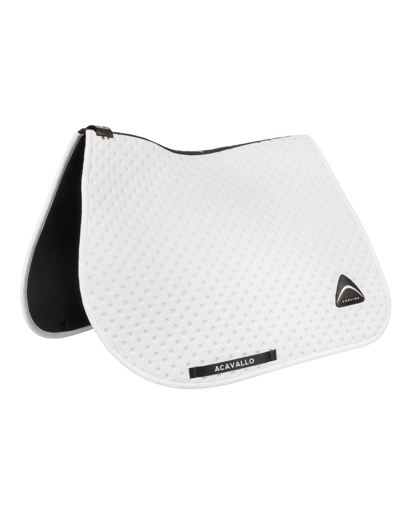Sublime striped jumping saddle pad in suede
