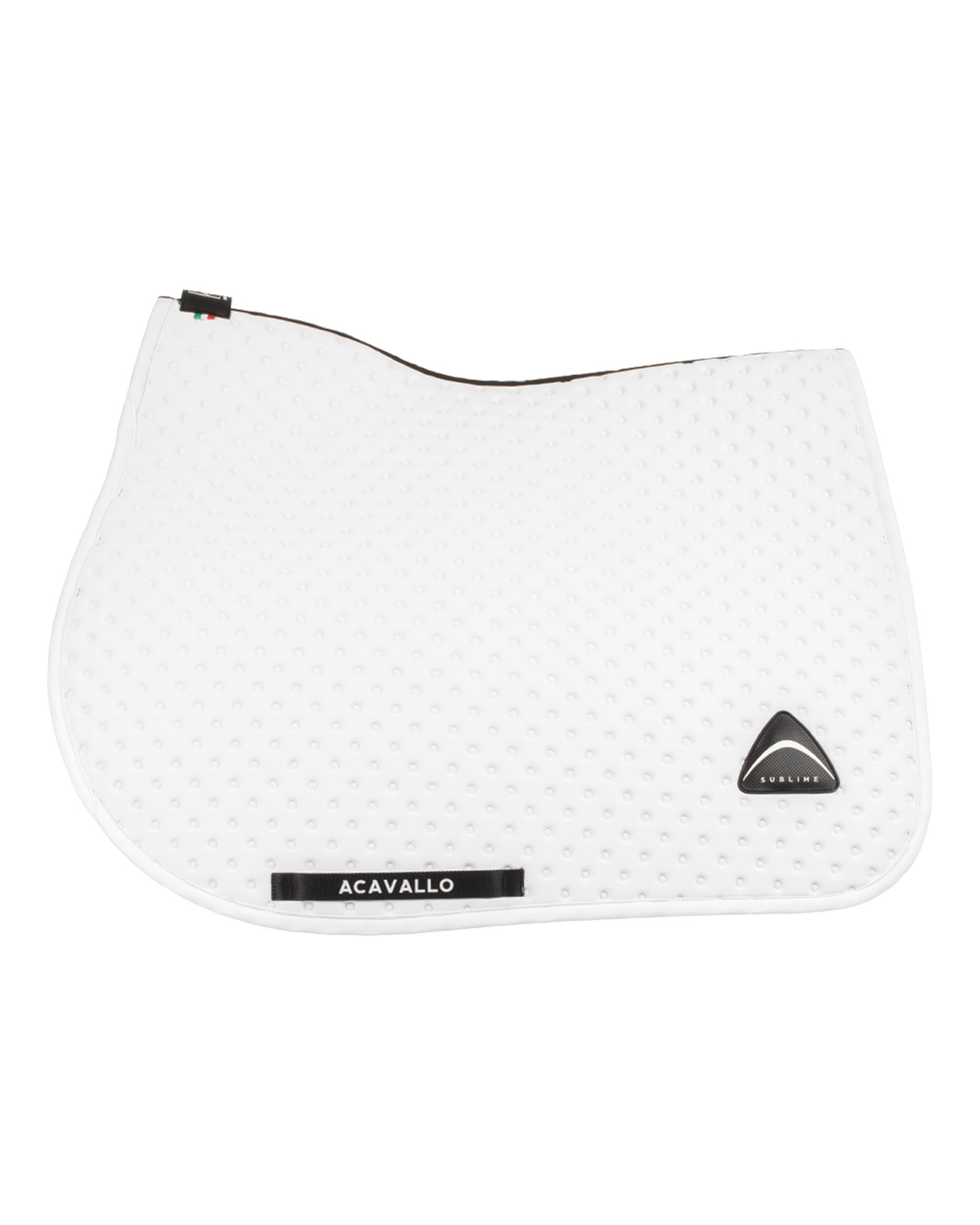 Sublime striped jumping saddle pad in suede