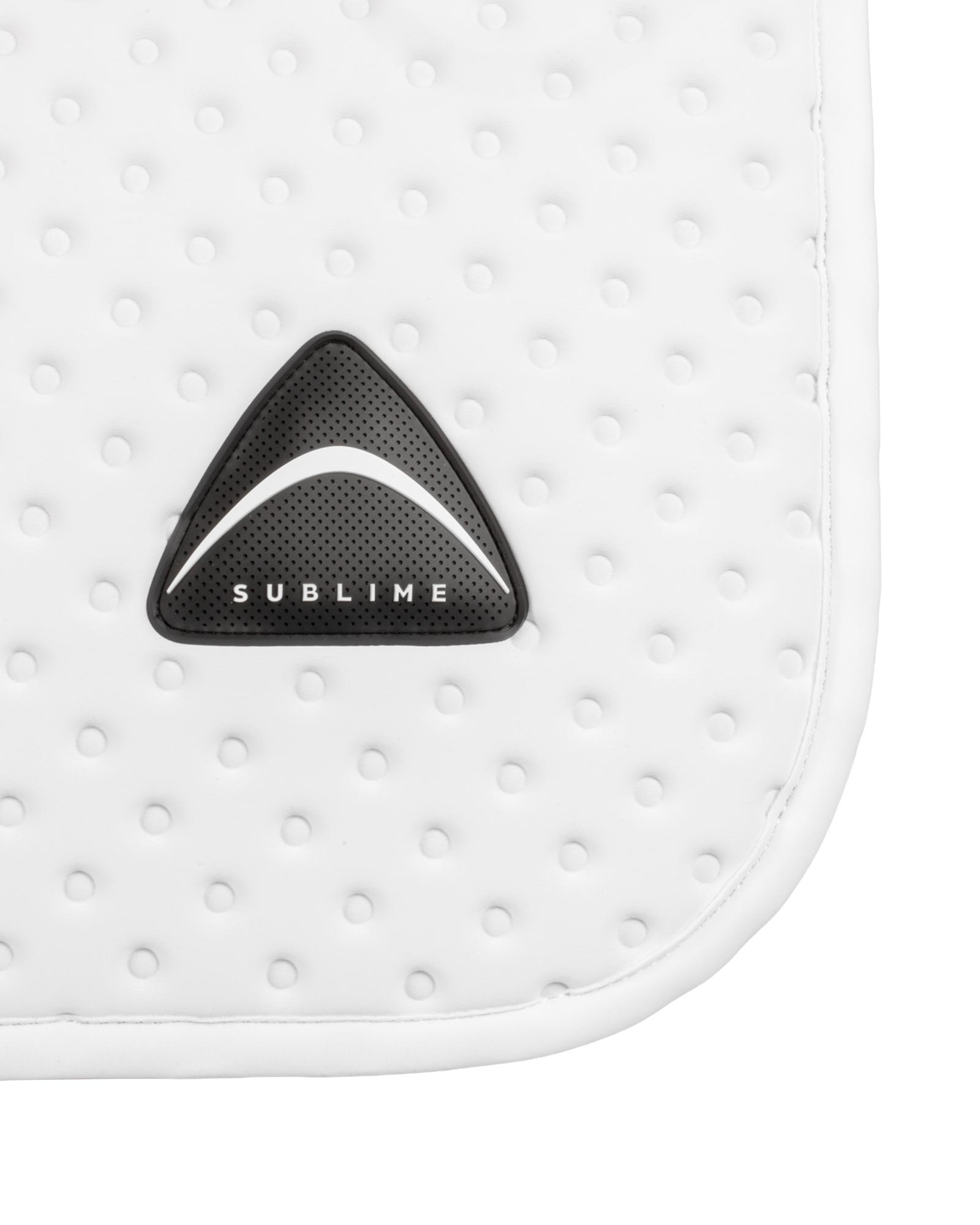 Sublime striped jumping saddle pad in suede