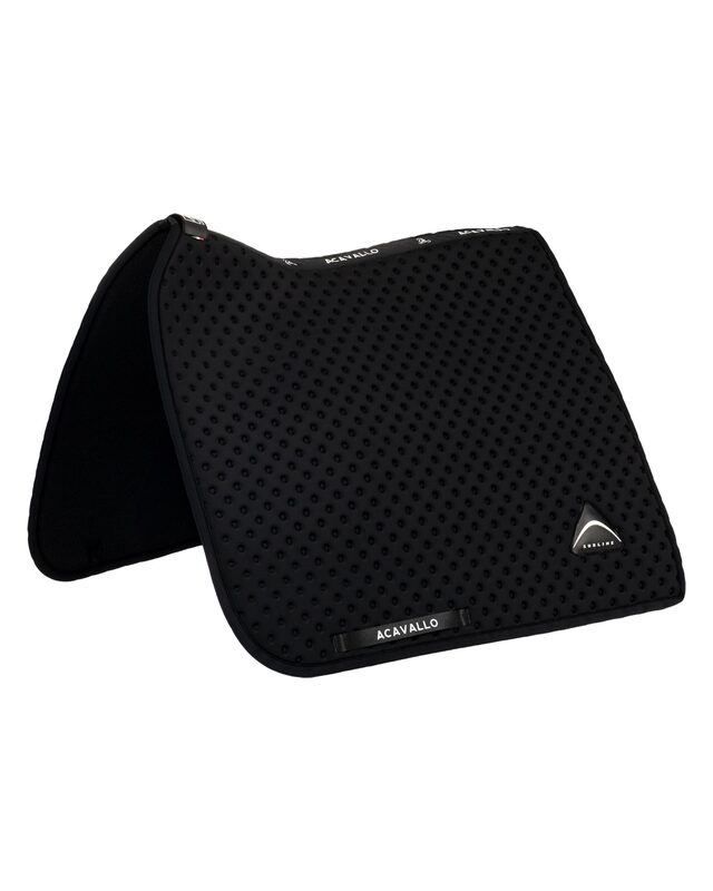 Sublime dotted dressage saddle pad in technical fabric
