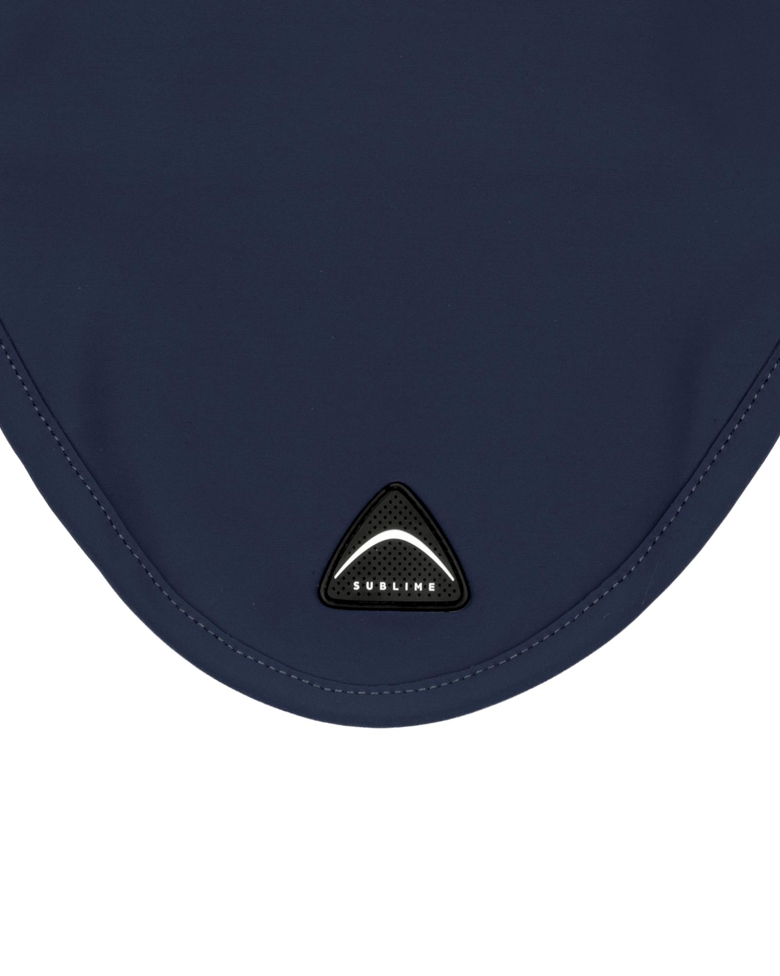 Sublime technical fabric fly veil with silicone logo patch