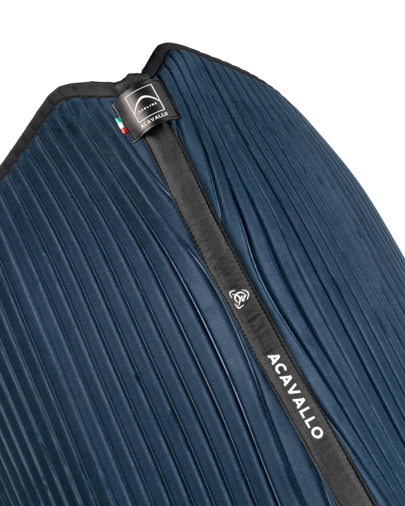 Sublime striped dressage saddle pad in technical fabric