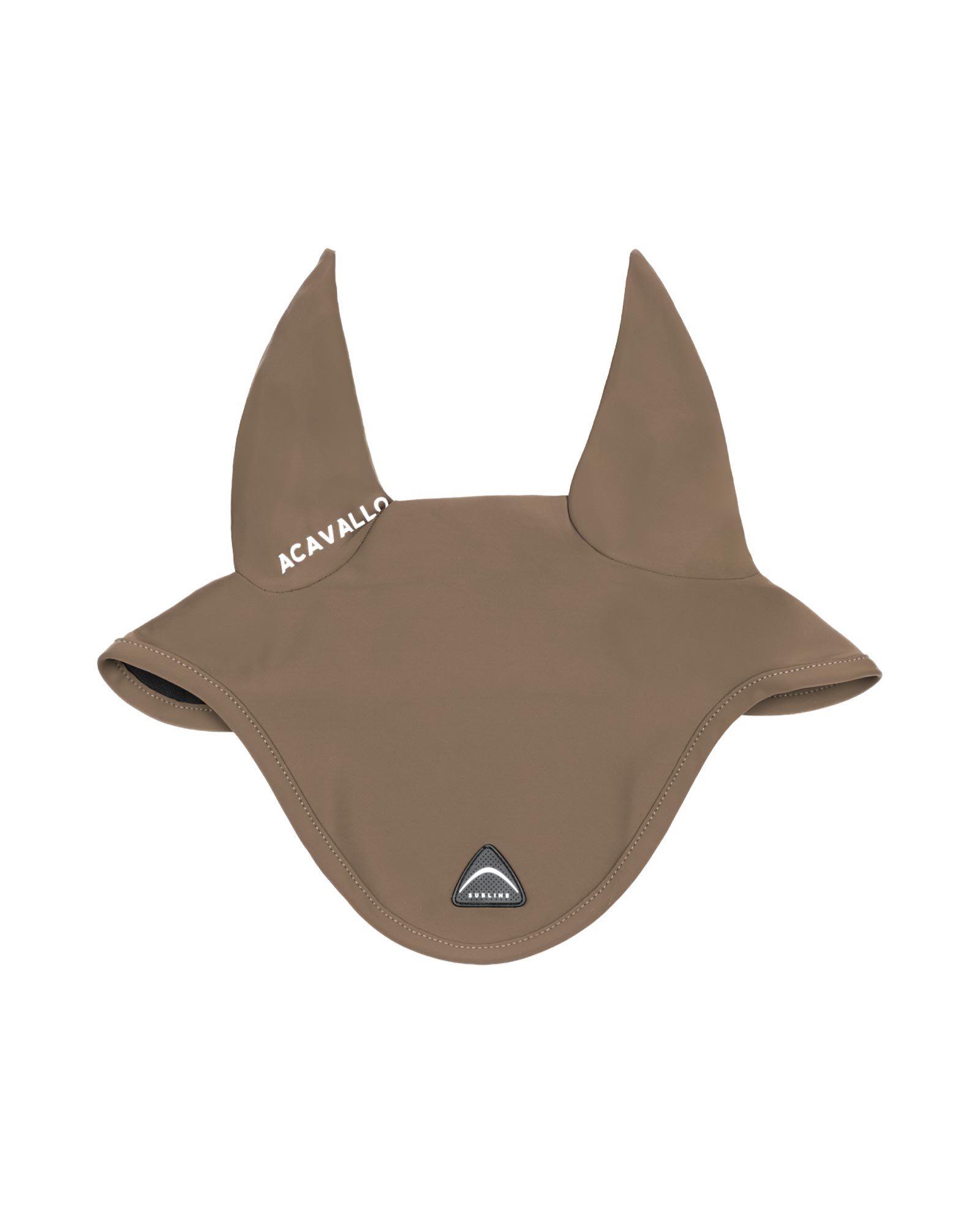 Sublime technical fabric fly veil with silicone logo patch