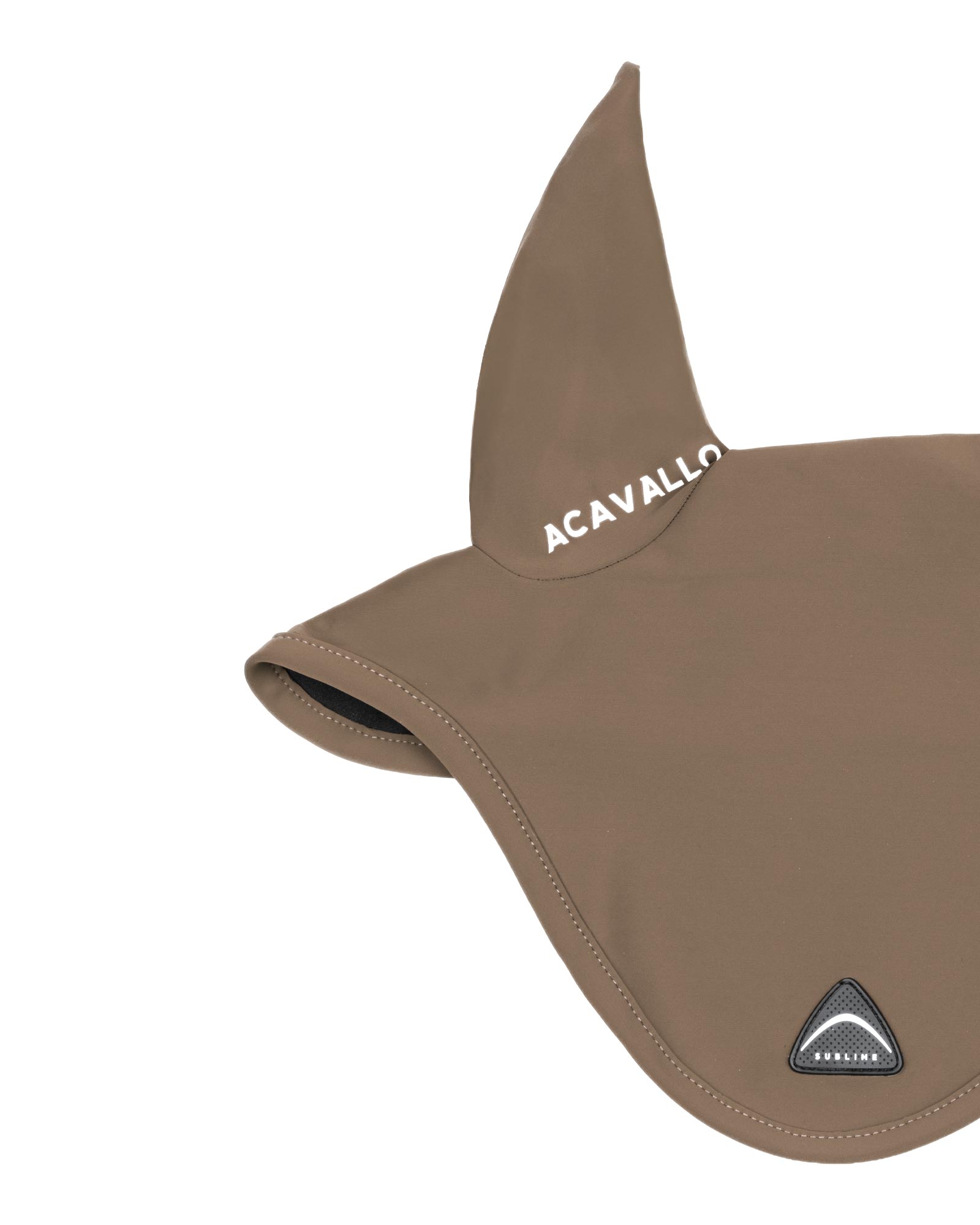 Sublime technical fabric fly veil with silicone logo patch