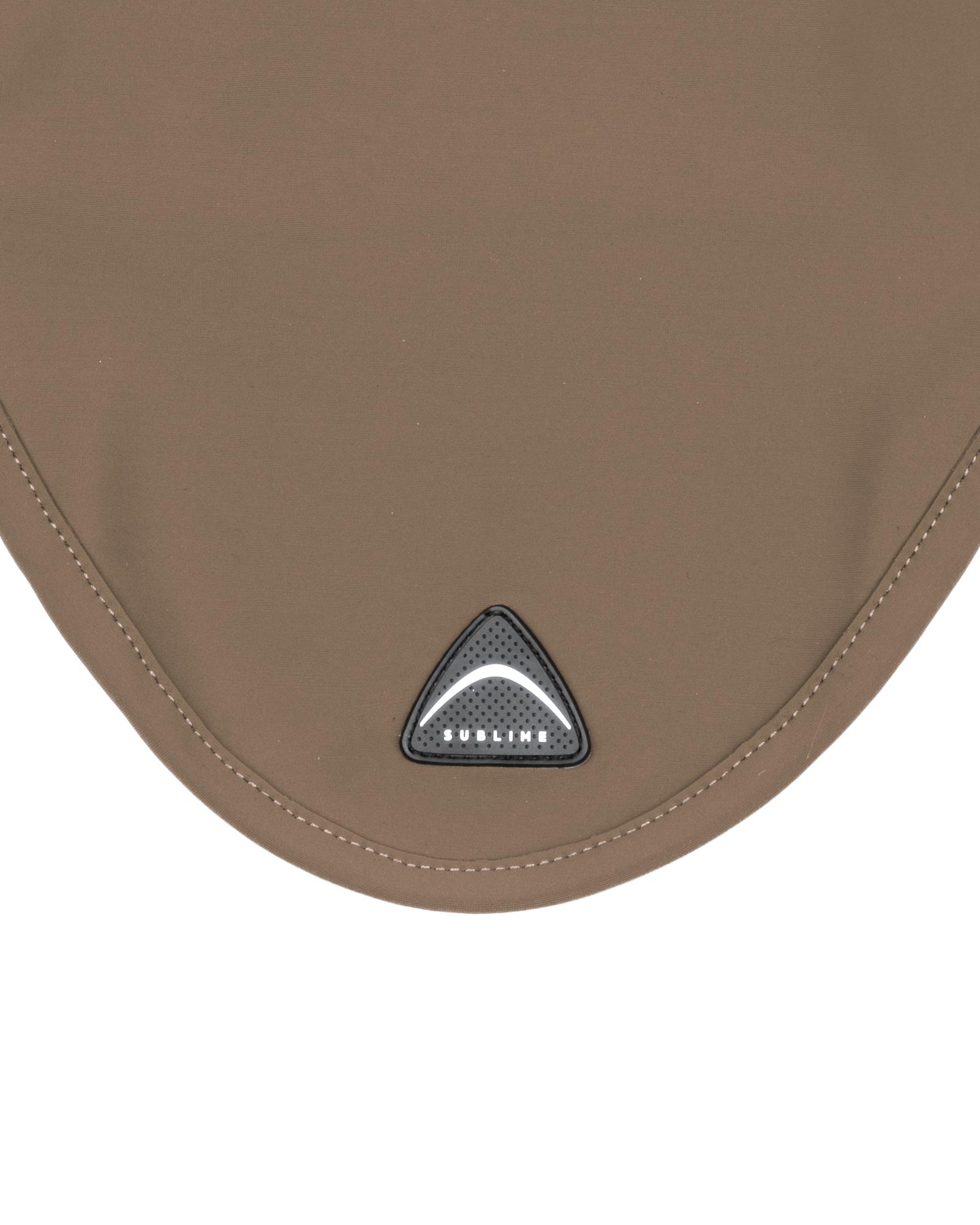 Sublime technical fabric fly veil with silicone logo patch