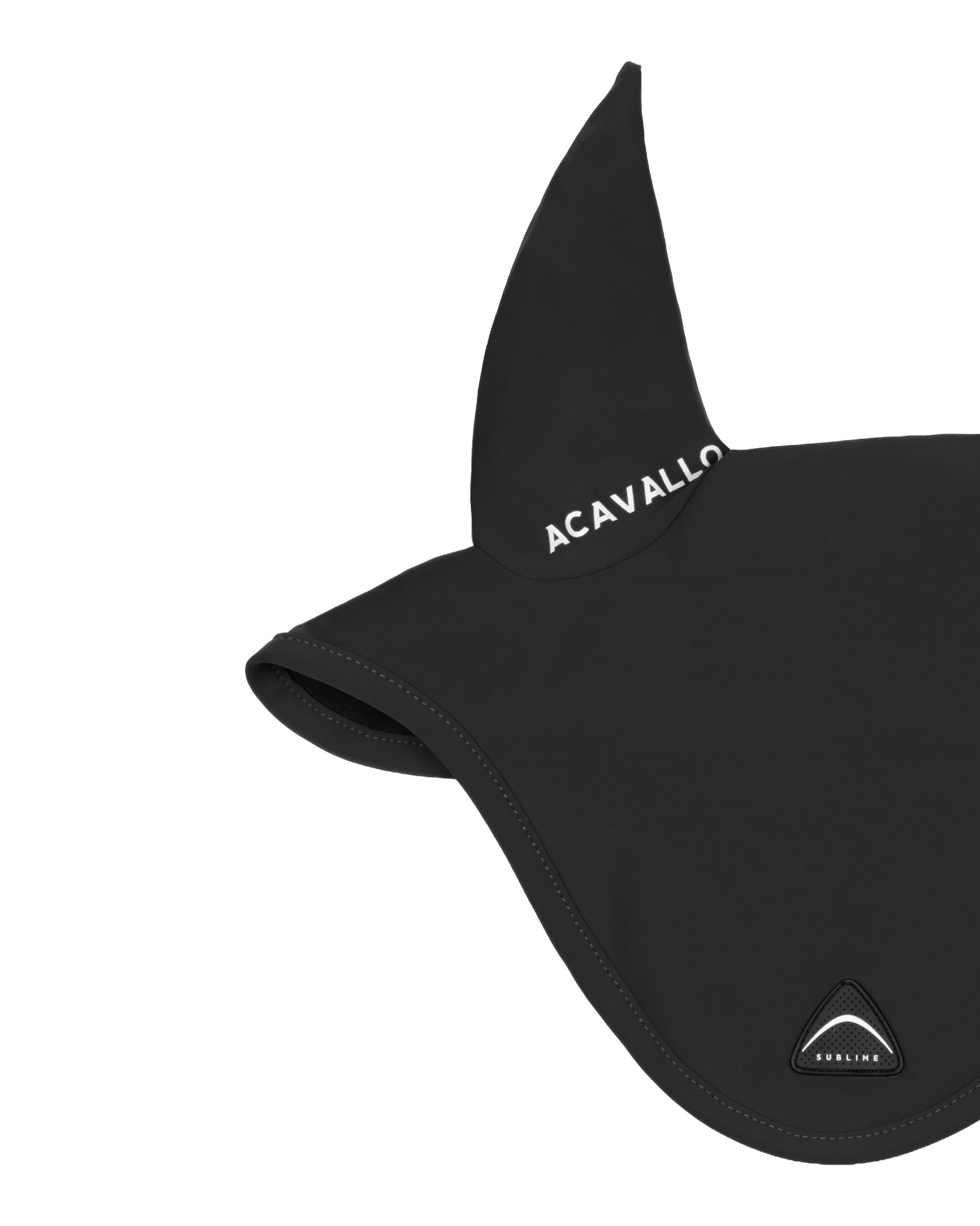 Sublime technical fabric fly veil with silicone logo patch