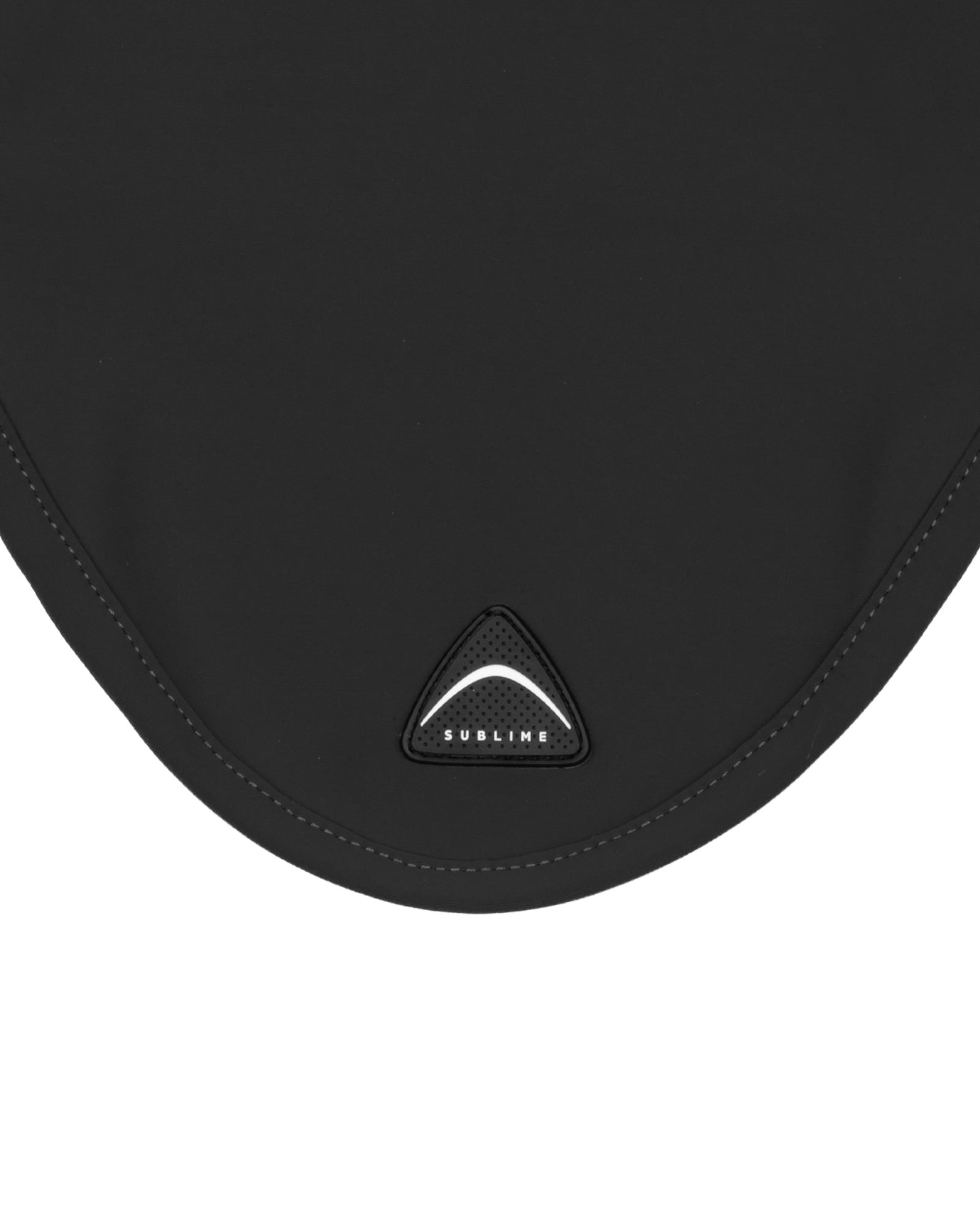 Sublime technical fabric fly veil with silicone logo patch