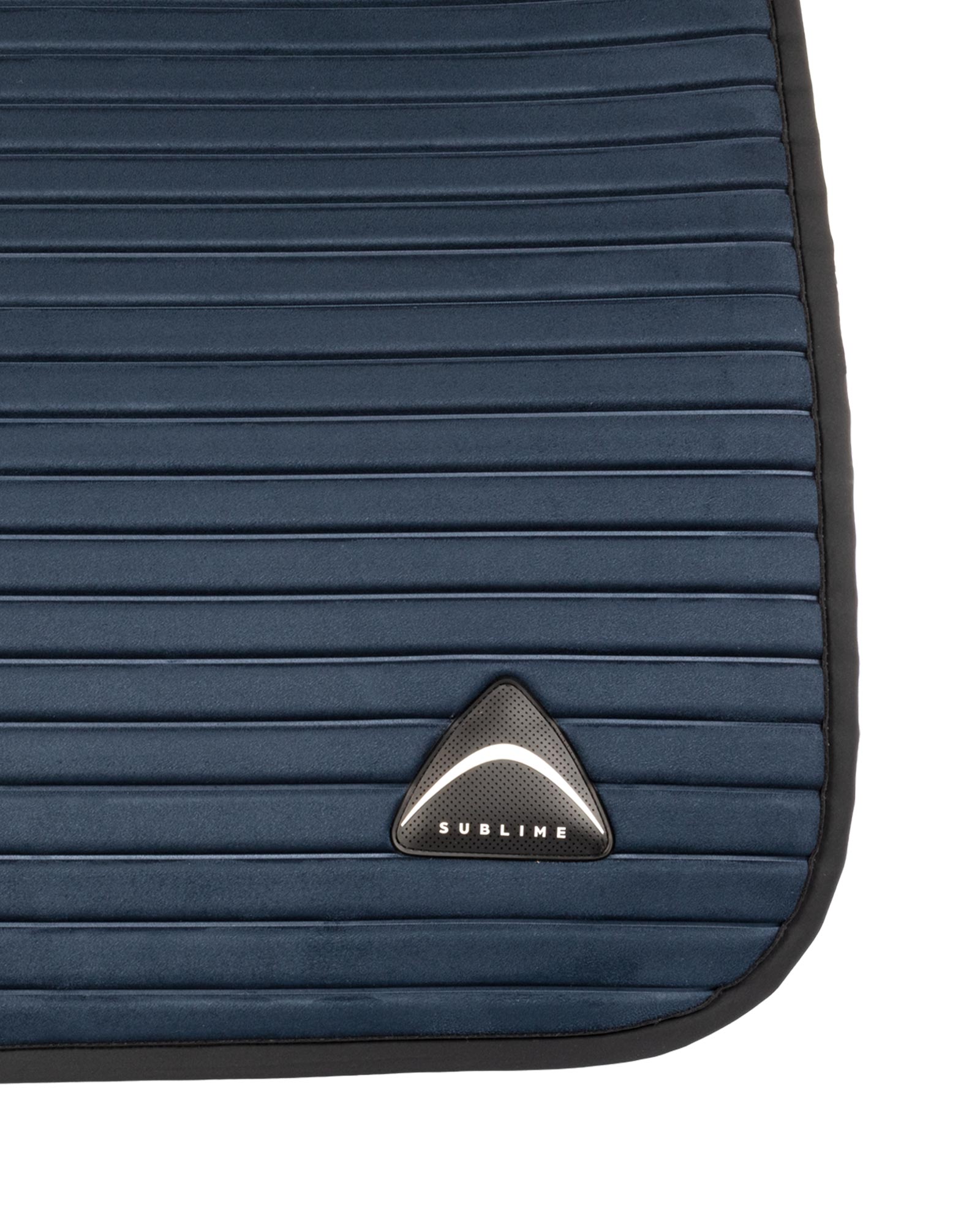 Sublime striped jumping saddle pad in suede