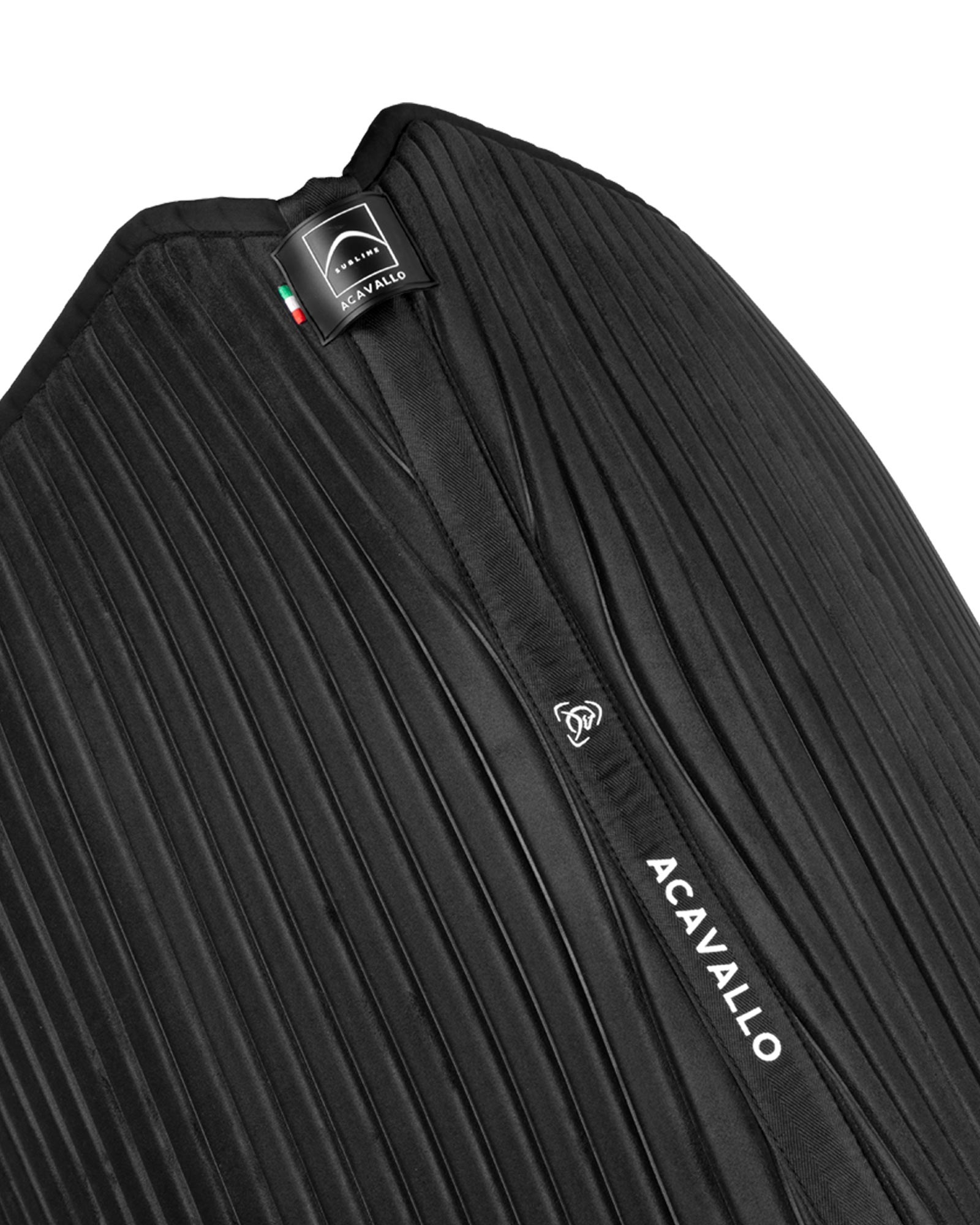 Sublime striped dressage saddle pad in technical fabric